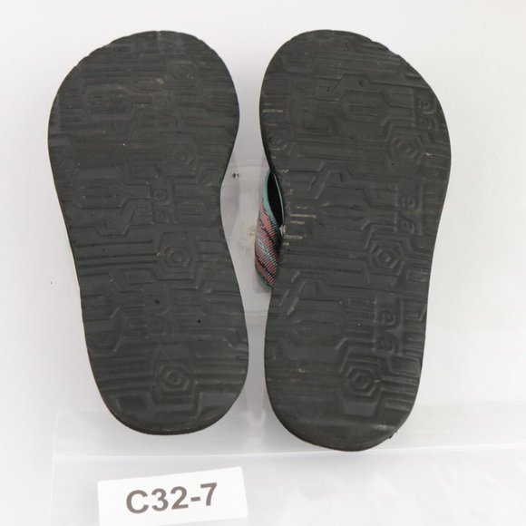 Teva Women Mush Sandal Slide Flip Flop Size 8 Thong Comfy Sage Green Purple Shoe - Picture 10 of 12